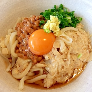 ぶっかけ☆湯葉納豆うどん